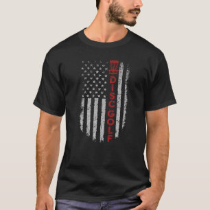 Camiseta Disk Golf Basket US Flag para Golfers de disco 4 d