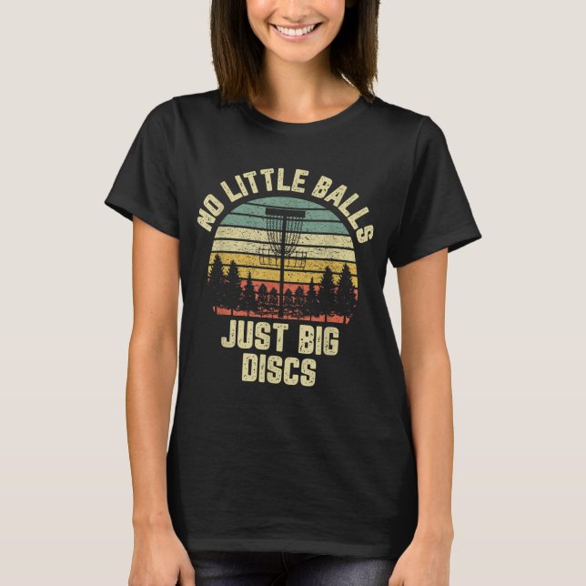 Camiseta Disk Golf Funny Retro Sem Pequenas Bolas Disco Gol (Frente)