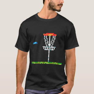 Camiseta Disk Golf Men Disco Golf 8 Bits Cesta