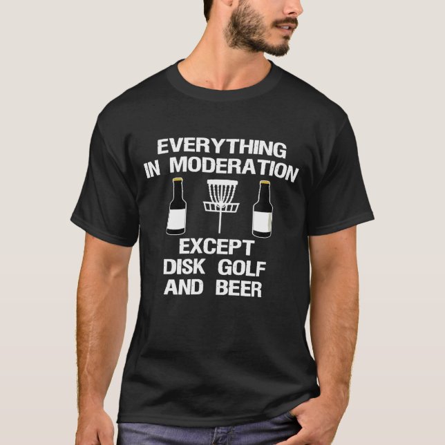 Camiseta Disk Golf Player    Beer 1 (Frente)