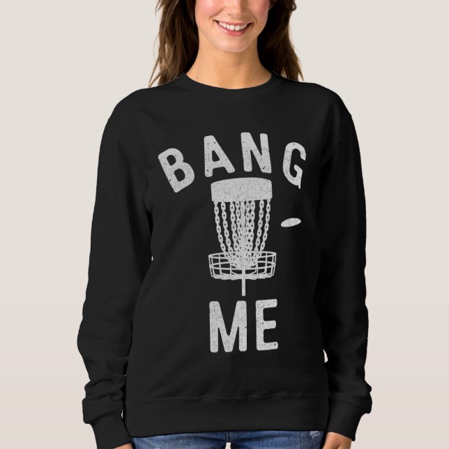 Camiseta Disk Golfing Me Bang Engraçado Disc Golf Men (Frente)