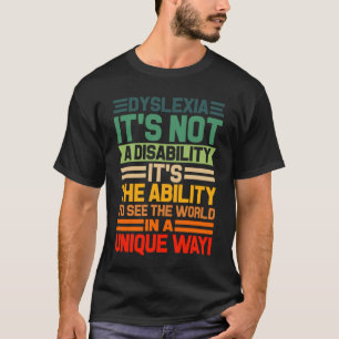 Camiseta Dislexia Deficiência de Leitura Visual 2