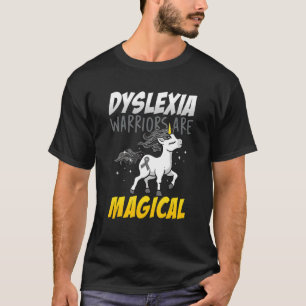 Camiseta Dislexia Disfunção de Aprendizagem Mágica Unicórni
