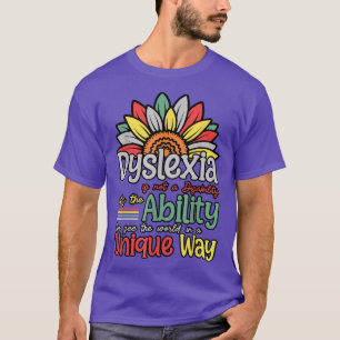 Camiseta Dislexia Não É Deficiência Dislexia Sensibilização