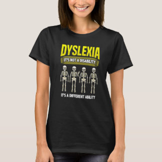 Camiseta Dislexia Professora Da Escola De Sensibilização Qu