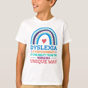 Camiseta Dislexia Sensibilização Dislexia