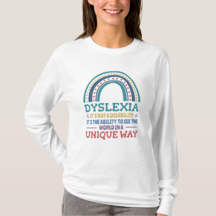 Camiseta Dislexia Sensibilização Dislexia
