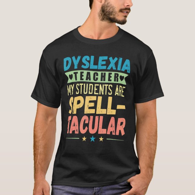 Camiseta Dislexia Sensibilização dos Professores Terapêutic (Frente)