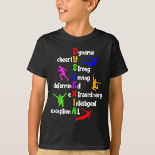 Camiseta Disléxico conscientização da dislexia significado