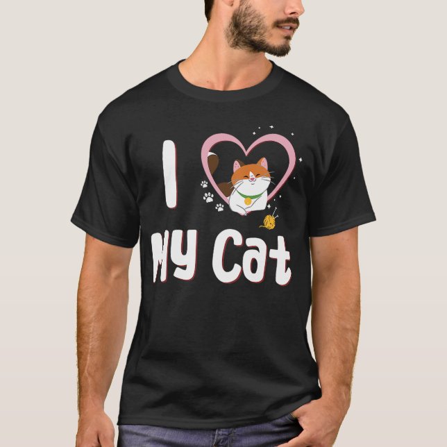 Camiseta Disney Big Hero Six Series Love My Cat (Frente)