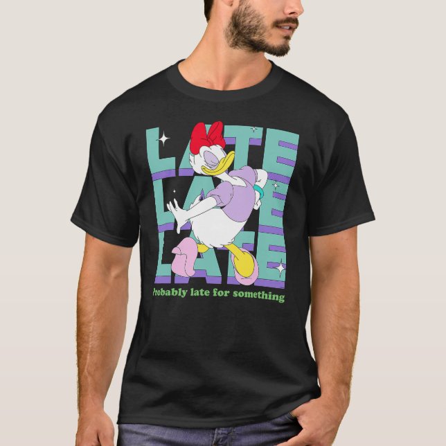 Camiseta Disney Daisy Duck Probably Late for Something Funn (Frente)