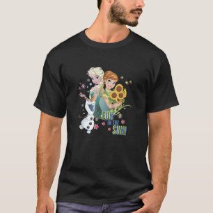 Camiseta Disney Frozen Elsa Anna Olaf Diversão Ao Sol Prima