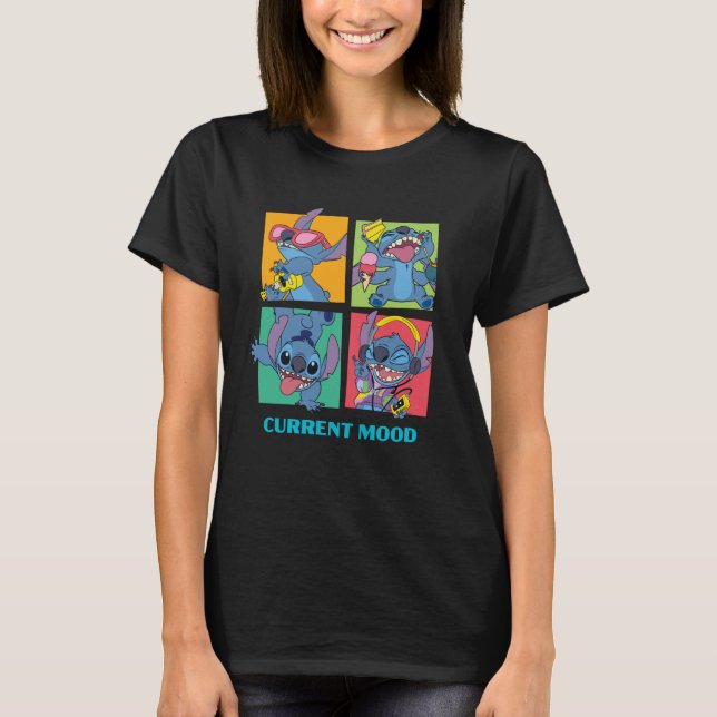 Camiseta Disney Lilo & Stitch Current Mood Funny Stitch Moo (Frente)