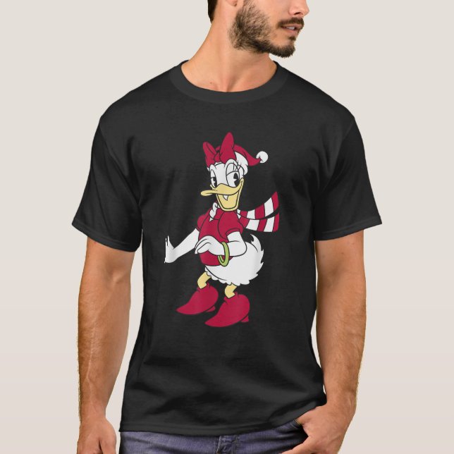 Camiseta Disney Mickey And Friends Christmas Daisy Duck San (Frente)