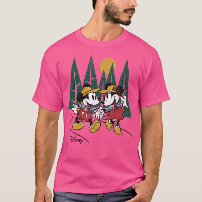 Camiseta Disney - Mickey Minnie Hiking (Frente)