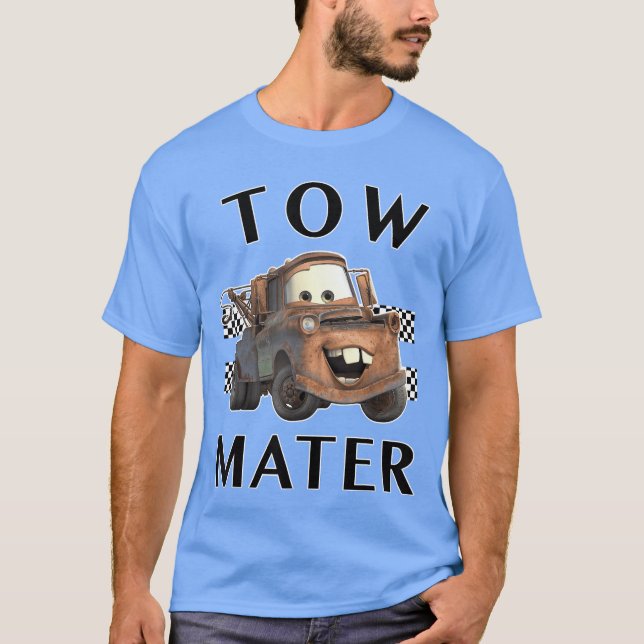 Camiseta Disney Piar Carsow Mater Finish funny (Frente)