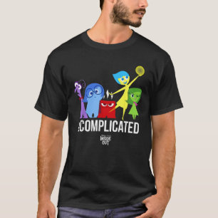 Camiseta Disney Pixar Inside Out Grupo de Emoções Complicad