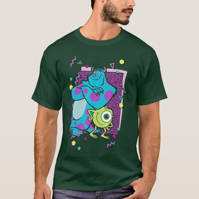 Camiseta Disney Pixar Monsters Inc Mike And Sully 90s Style (Frente)