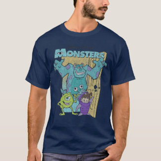 Camiseta Disney Pixar Monsters Inc Mike Sully Boo Group Pos