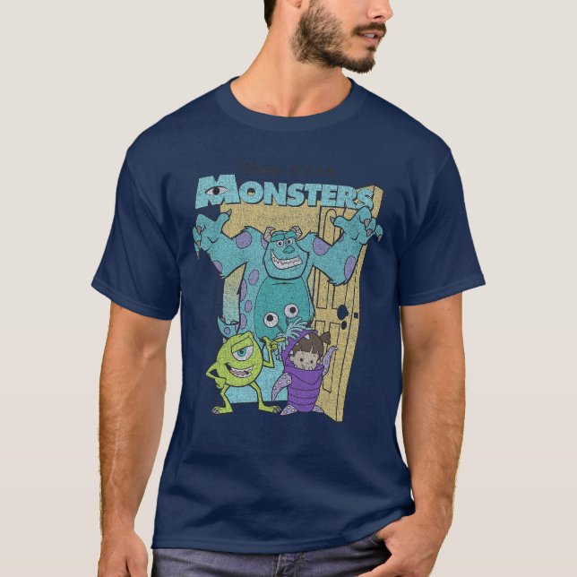 Camiseta Disney Pixar Monsters Inc Mike Sully Boo Group Pos (Frente)