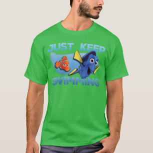 Camiseta Disney Pixar Procurando Dory Apenas Nadando Com Ne
