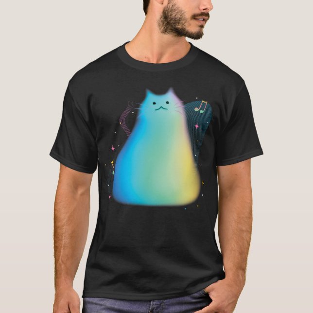 Camiseta Disney Pixar Soul Cat Portrait Music Notes (Frente)