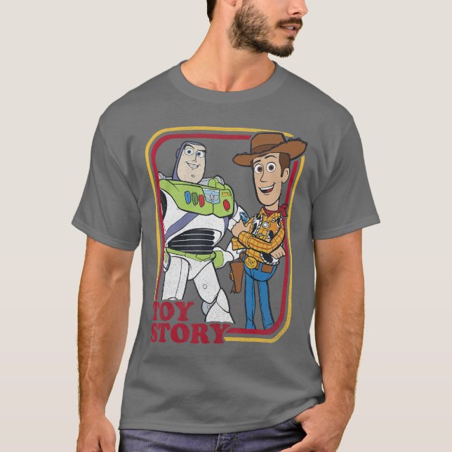 Camiseta Disney Pixar Toy Story Buzz Lightyear Woody Buds (Frente)