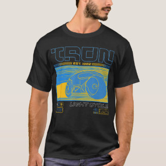 Camiseta Disney Tron Est 1982 Light Cycle Futuristic Schema