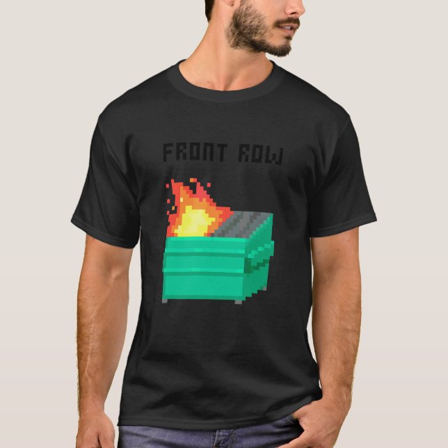 Camiseta Disparador de linha frontal 8 bits (Frente)