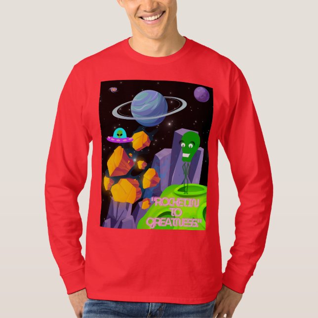 CAMISETA DISPARANDO PARA A GRANDEZA (Frente)