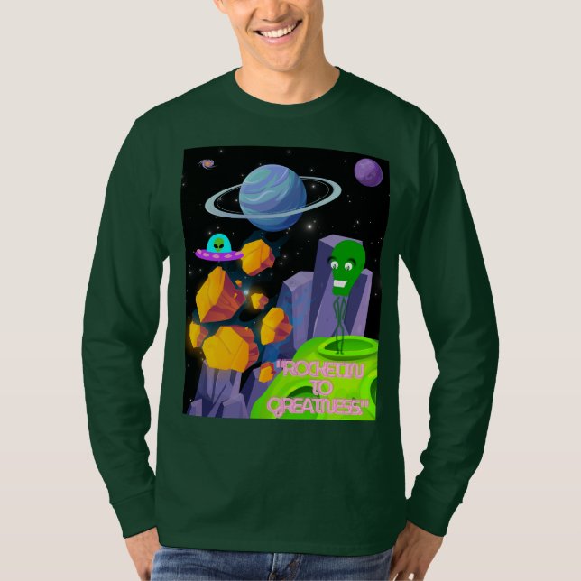 CAMISETA DISPARANDO PARA A GRANDEZA (Frente)