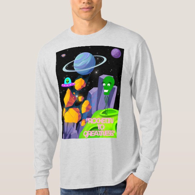 CAMISETA DISPARANDO PARA A GRANDEZA (Frente)