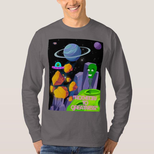 CAMISETA DISPARANDO PARA A GRANDEZA (Frente)