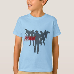 Camiseta Dispare nos zombis - Gamer do jogo do Reload da