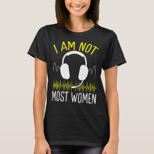 Camiseta Dispatcher 911 Não sou a maioria das mulheres Dour