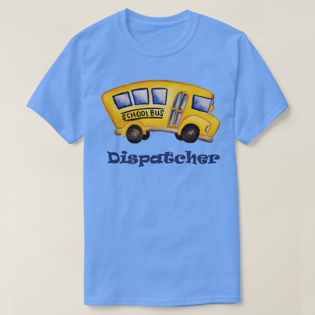 Camiseta Dispatcher de ônibus escolar (Frente do Design)