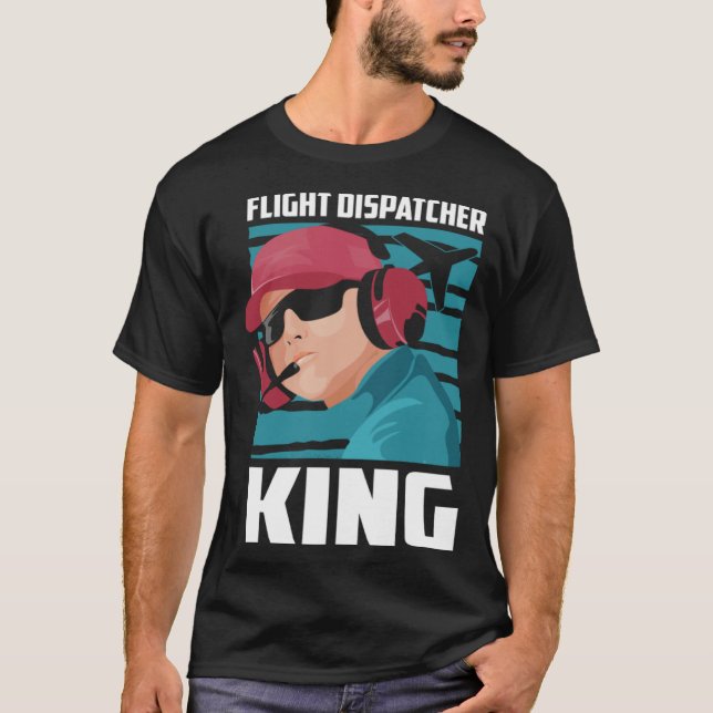 Camiseta Dispatcher King Gold  Thin Yellow Line Flight Disp (Frente)