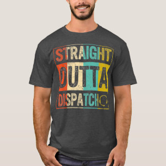 Camiseta Dispatcher Straight Outta Dispatch 911 EMS Gold