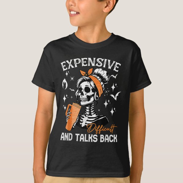 Camiseta Dispendioso E Fala Ck Halloween Mama Sk (Frente)