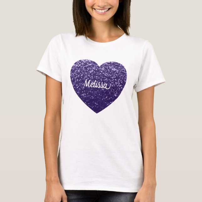 Camiseta Dispersor de brilho violeta ultravioleta escuro Pe (Frente)