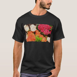Camiseta Disposição da Flor Festa de casamento Destino Colo