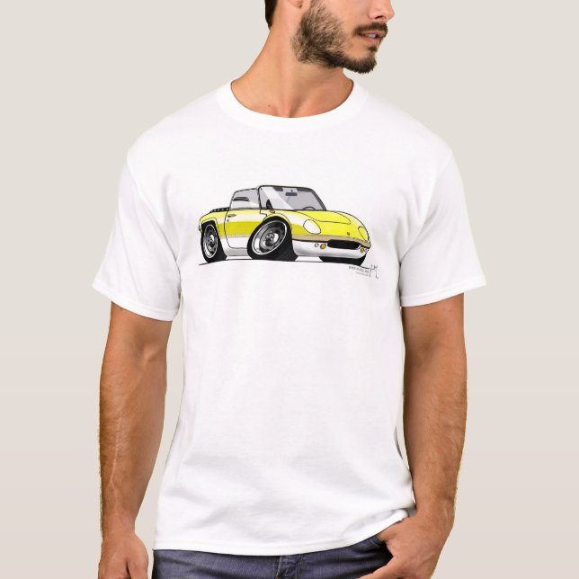 Camiseta Disposição minúscula Sprint (amarelo) (Frente)