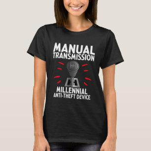 Camiseta Dispositivo antirroubo milenar de transmissão manu