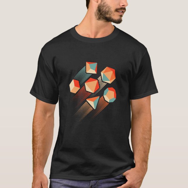 Camiseta Dispositivo Jogador RPG de Zoom Retroativo (Frente)