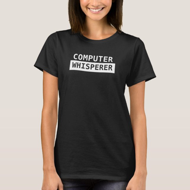 Camiseta Dispositivo sussurro para computador Techie IT Car (Frente)