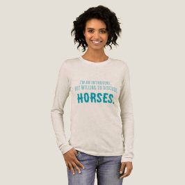 Camiseta Disposto a discutir HORSES