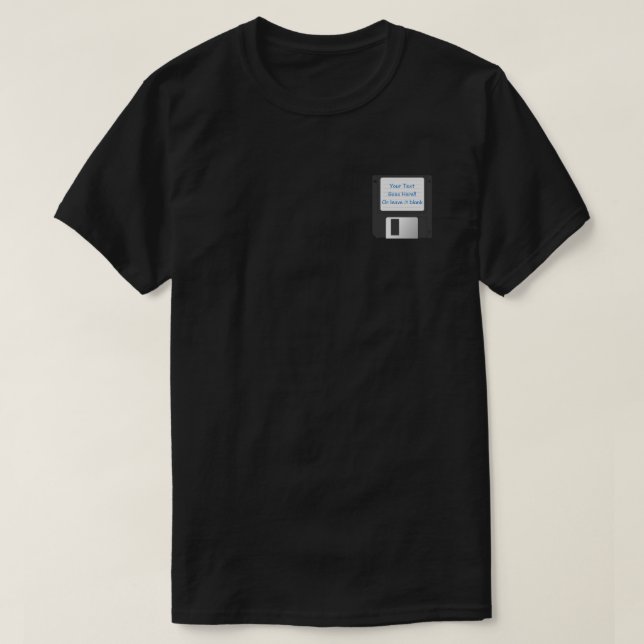 Camiseta Disquete de 3,5" Personalizável (Frente do Design)