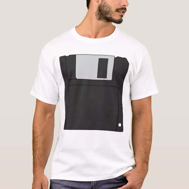 Camiseta Disquete Retro Nostálgico de 3½ polegadas (Frente)