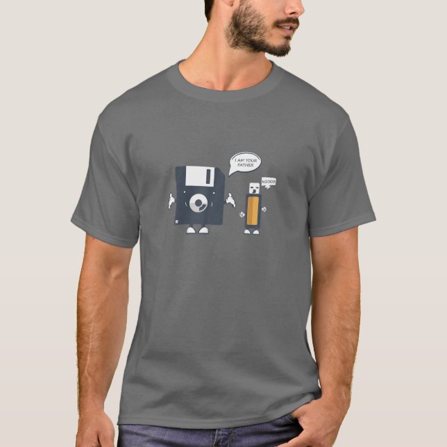 Camiseta Disquete USB I Am Your Padre T |Gee Nerd Engraçado (Frente)