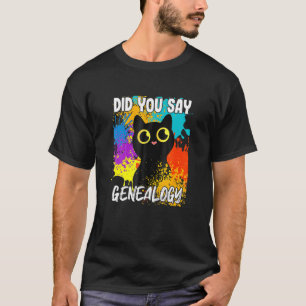 Camiseta Disse Gato Negro Genealógico?
